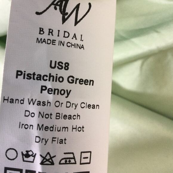 Elegant Floral Maxi Dress in Light Green/ Sage Green Size 8 - Picture 9 of 9